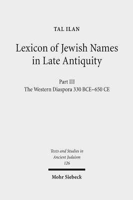 Lexicon of Jewish Names in Late Antiquity