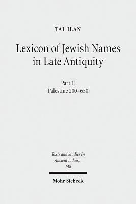 Lexicon of Jewish Names in Late Antiquity