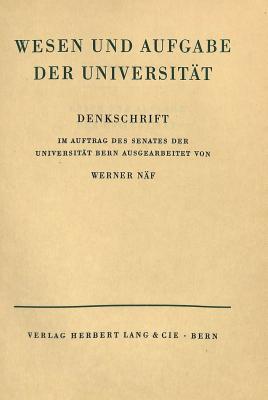 Wesen und Aufgabe der Universitaet