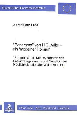 «Panorama» von H.G. Adler - Ein «moderner Roman»