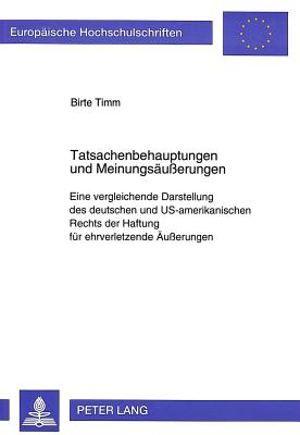 Tatsachenbehauptungen und Meinungsaeuerungen