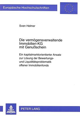 Die vermoegensverwaltende Immobilien-KG mit Genuschein