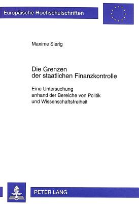 Die Grenzen Der Staatlichen Finanzkontrolle