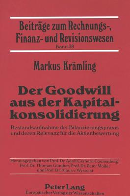 Der Goodwill aus der Kapitalkonsolidierung