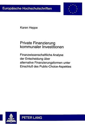 Private Finanzierung Kommunaler Investitionen