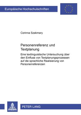 Personenreferenz Und Textplanung