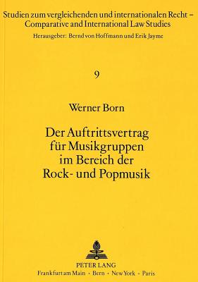 Der Auftrittsvertrag fuer Musikgruppen im Bereich der Rock- und Popmusik