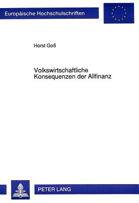 Volkswirtschaftliche Konsequenzen der Allfinanz