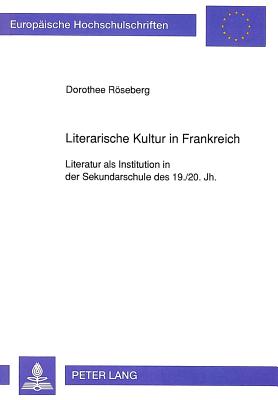 Literarische Kultur in Frankreich