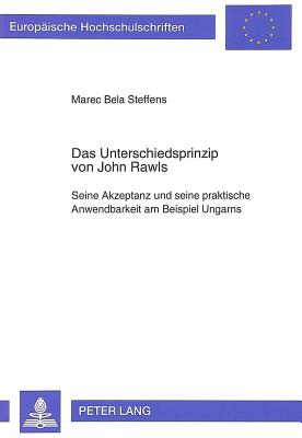 Das Unterschiedsprinzip von John Rawls