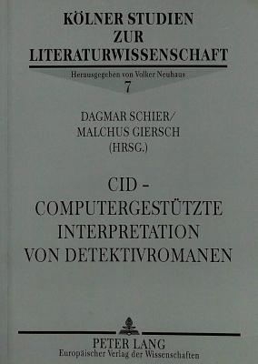 CID - Computergestuetzte Interpretation von Detektivromanen