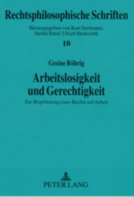 Arbeitslosigkeit Und Gerechtigkeit