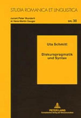 Diskurspragmatik Und Syntax