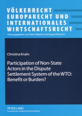 Participation of Non-state Actors in the Dispute Settlement System of the WTO: Benefit or Burden?