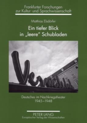 Ein Tiefer Blick in "Leere" Schubladen