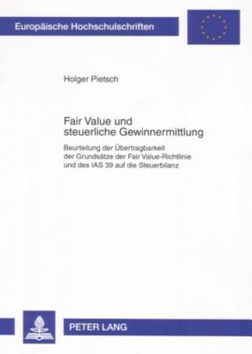 Fair Value Und Steuerliche Gewinnermittlung