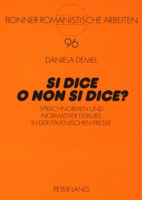 "Si Dice O Non Si Dice?"