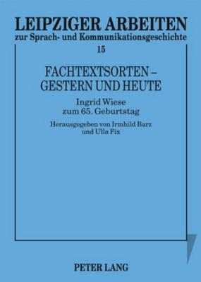 Fachtextsorten - Gestern Und Heute