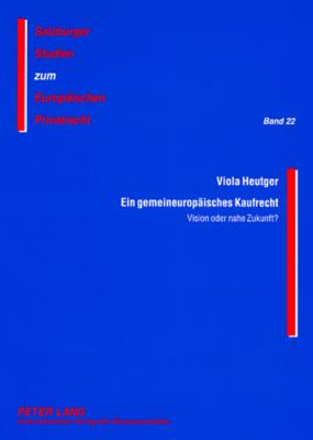 Ein Gemeineuropaeisches Kaufrecht