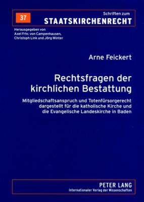 Rechtsfragen Der Kirchlichen Bestattung