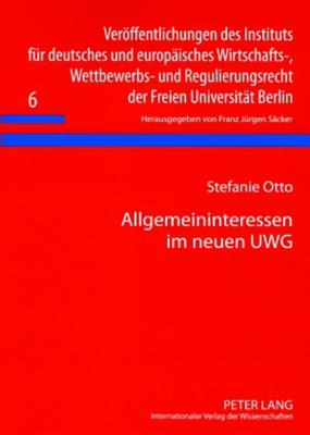 Allgemeininteressen Im Neuen Uwg