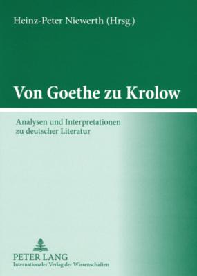 Von Goethe zu Krolow