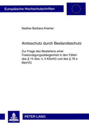 Amtsschutz durch Bestandsschutz