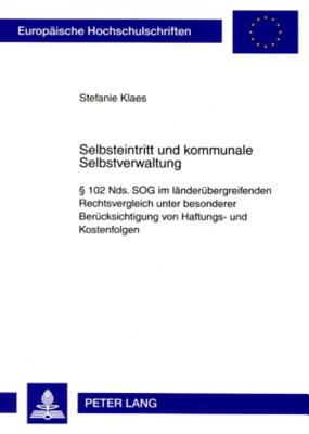 Selbsteintritt Und Kommunale Selbstverwaltung