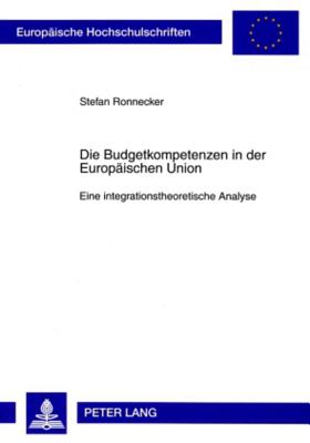 Die Budgetkompetenzen in Der Europaeischen Union