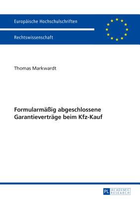 Formularmaessig Abgeschlossene Garantievertraege Beim Kfz-Kauf