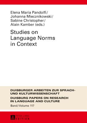 Studies on Language Norms in Context