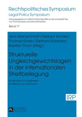 Strukturelle Ungleichgewichtslagen in Der Internationalen Streitbeilegung