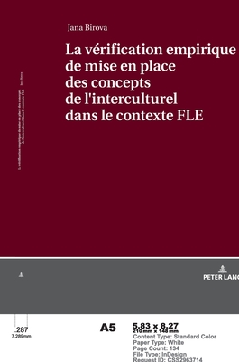 La Verification Empirique de Mise En Place Des Concepts de L&#697;interculturel Dans Le Contexte Fle