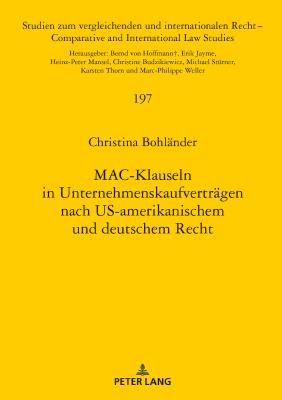 MAC-Klauseln in Unternehmenskaufvertraegen nach US-amerikanischem und deutschem Recht