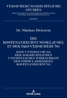 Die Kostenanrechnungsklausel in der D&O-Versicherung