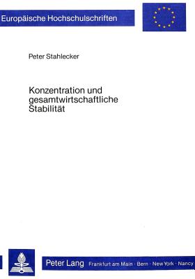 Konzentration und gesamtwirtschaftliche Stabilitaet