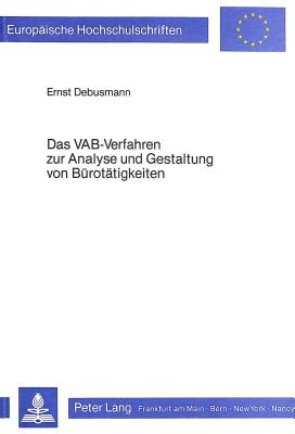 Das VAB-Verfahren zur Analyse und Gestaltung von Buerotaetigkeiten