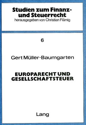 Europarecht und Gesellschaftsteuer