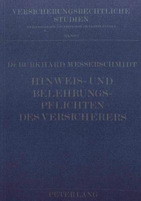 Hinweis- und Belehrungspflichten des Versicherers