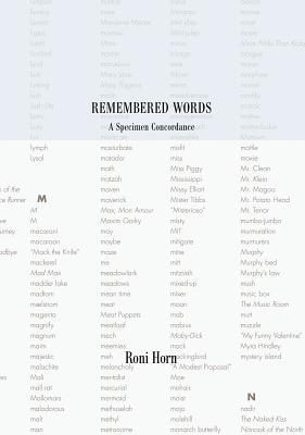 Roni Horn: Remembered Words