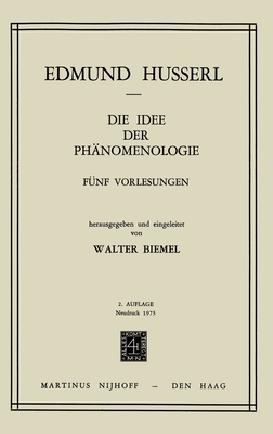 Die Idee der Phänomenologie