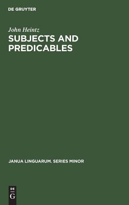 Subjects and Predicables