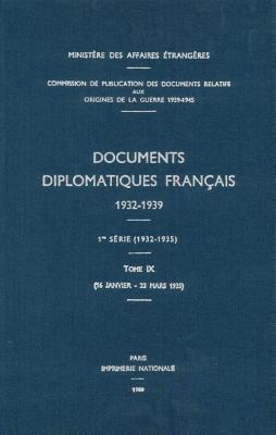 Documents Diplomatiques Francais