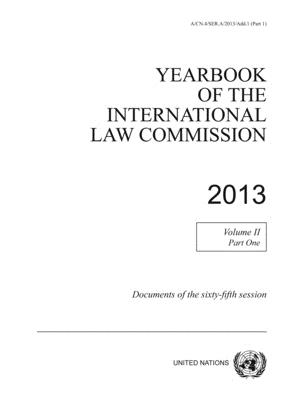 Yearbook of the International Law Commission 2013