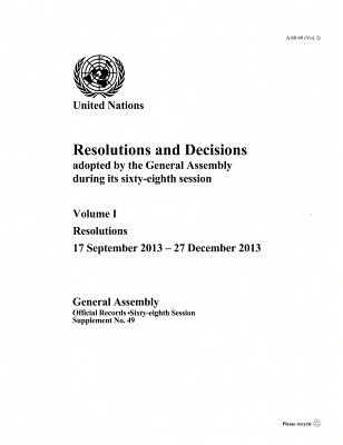 Resolutions and decisions adopted by the General Assembly during its sixty-eighth session