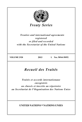 Treaty Series 2928 (English/French Edition)