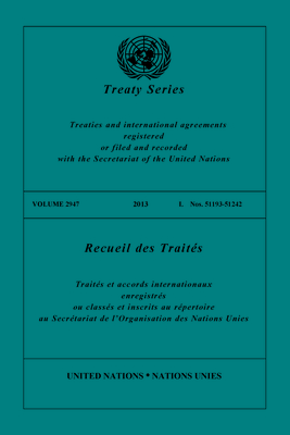 Treaty Series 2947 (English/French Edition)