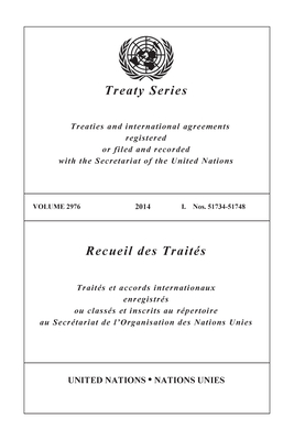 Treaty Series 2976 (English/French Edition)