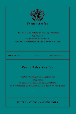 Treaty Series 2979, (English/French Edition)