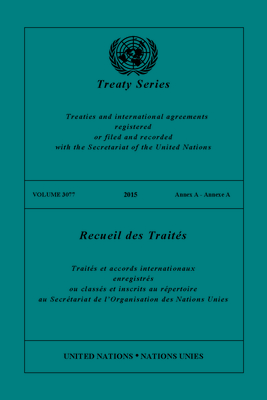 Treaty Series 3077 (English/French Edition)